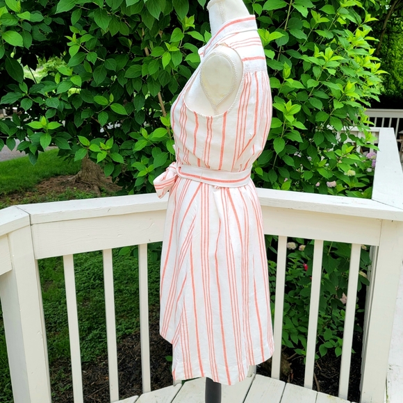 🆕️ J Crew Sleeveless Tie Waist Shirtdress - Picture 3 of 10